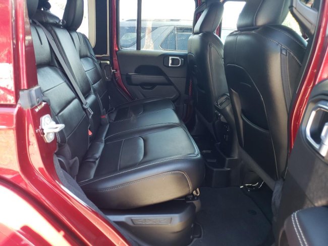 Salvage 2022 Jeep Wrangler Sahara 4xe in Red