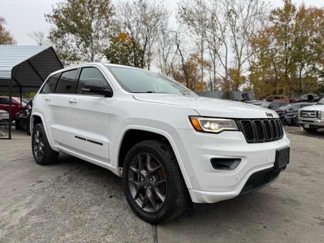 Salvage 2021 Jeep Grand Cherokee Limited in White