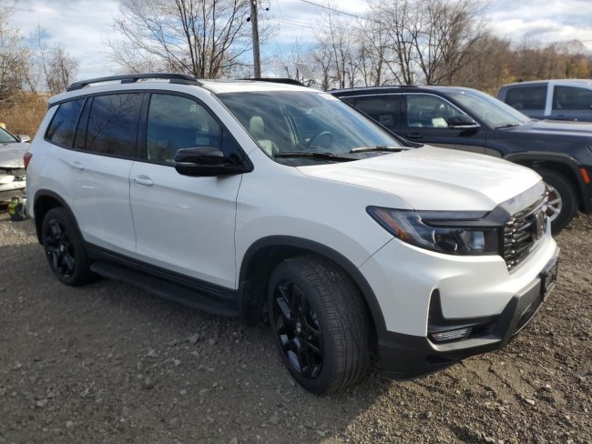 Salvage 2024 Honda Passport Black Edition in White