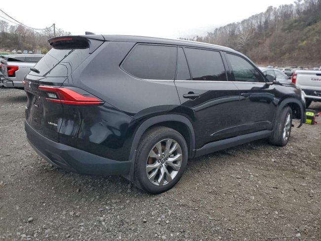 Salvage 2024 Toyota Grand Highlander Xle in Черный