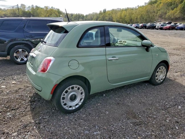 Salvage 2013 Fiat 500 Pop in Green