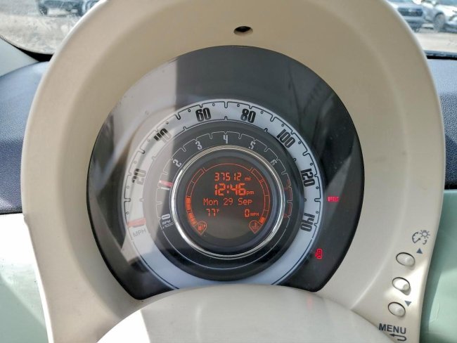 Salvage 2013 Fiat 500 Pop in Green