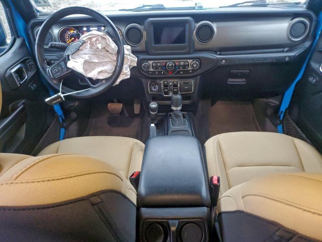 Salvage 2021 Jeep Wrangler Unlimited Sport in Blue