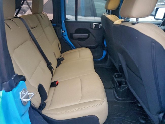 Salvage 2021 Jeep Wrangler Unlimited Sport in Blue