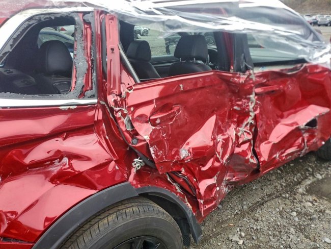 Salvage 2025 Honda Cr-v Sport-l in Burgundy