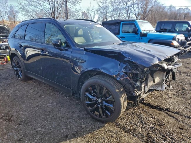 Salvage 2025 Mazda Cx-90 Premium Sport in Синий