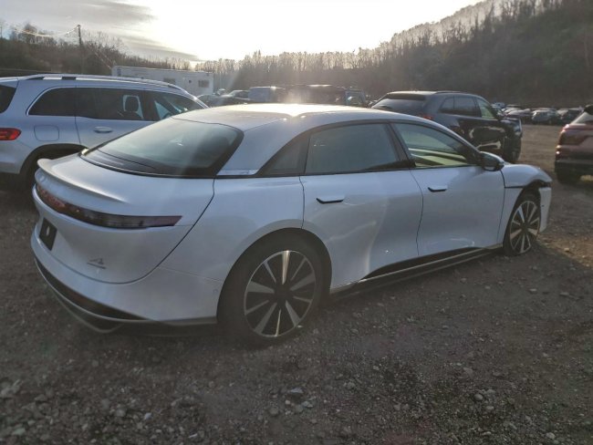 Salvage 2025 Lucid Motors Air Touring in White