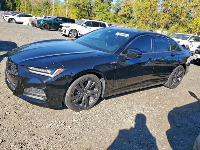 Salvage 2023 Acura Tlx A-spec in Black