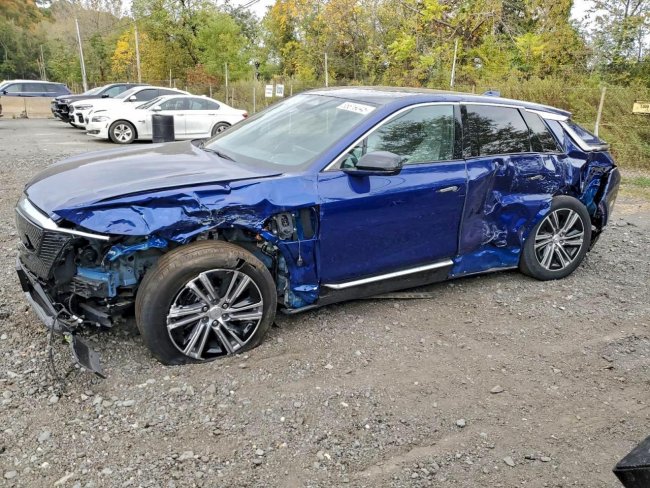 Salvage 2024 Cadillac Lyriq Luxury in Blue