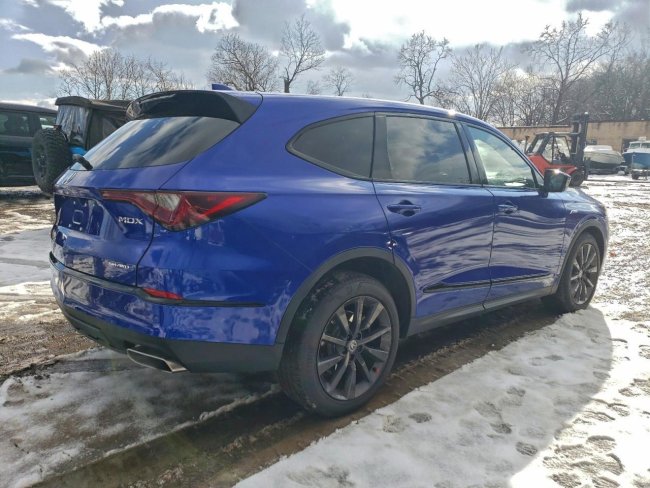 Salvage 2025 Acura Mdx A-spec in Blue