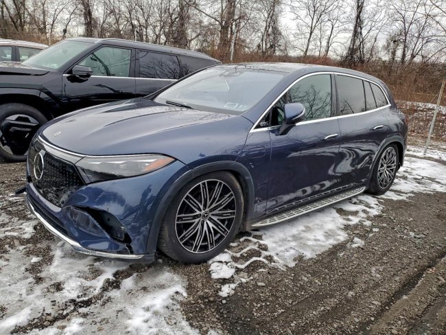 Salvage 2023 Mercedes-benz Eqs 450 4matic in Синий