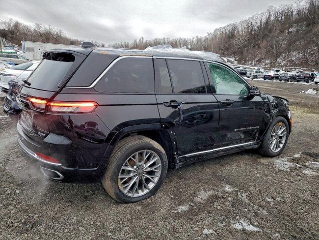 Salvage 2022 Jeep Grand Cherokee Summit in Black