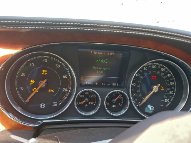 Salvage 2016 Bentley Continental Gt V8 S in Коричневый