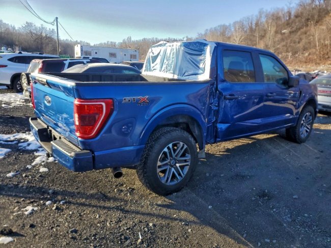 Salvage 2023 Ford F150  in Blue
