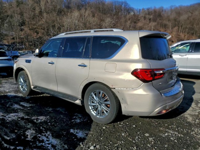 Salvage 2023 Infiniti Qx80 Luxe in Gold