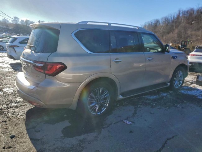 Salvage 2023 Infiniti Qx80 Luxe in Gold