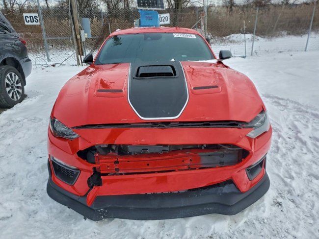 Salvage 2021 Ford Mustang Mach I in Red