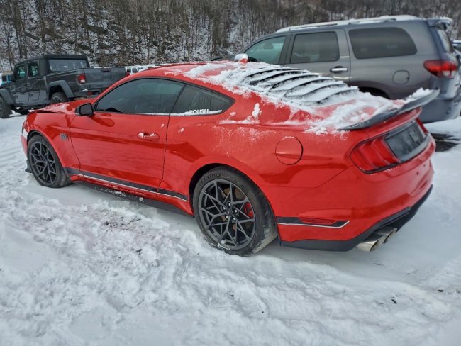 Salvage 2021 Ford Mustang Mach I in Red