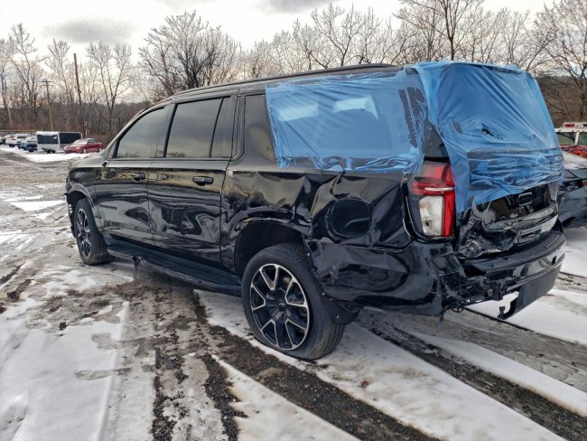 Salvage 2023 Chevrolet Suburban Rst in Black