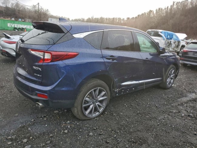 Salvage 2021 Acura Rdx Technology in Синий