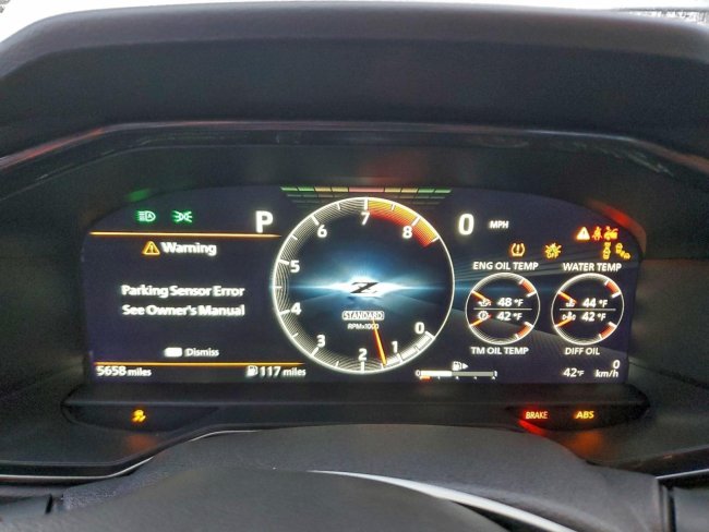 Salvage 2025 Nissan Z Performance in Gray