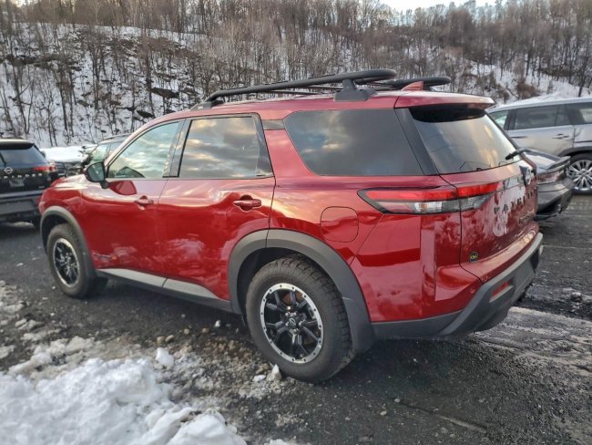 Salvage 2024 Nissan Pathfinder Rock Creek in Burgundy