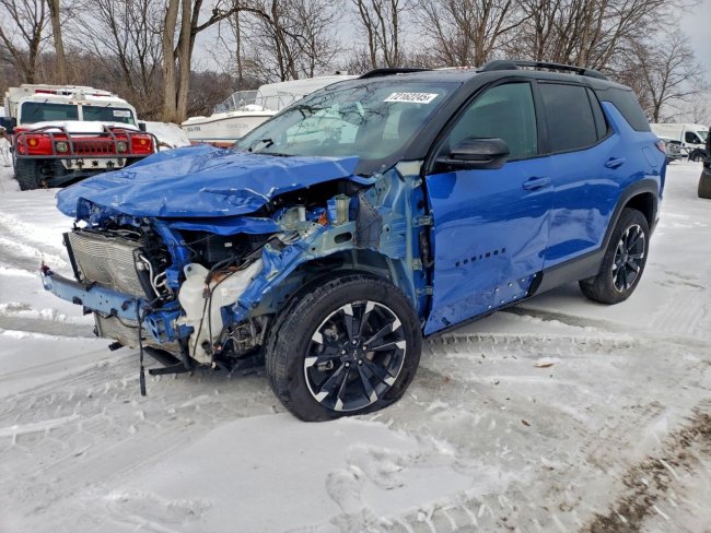 Salvage 2025 Chevrolet Equinox Rs in Blue