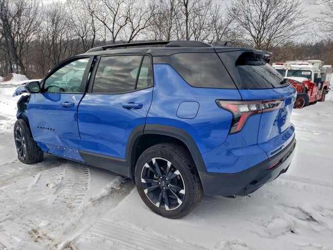 Salvage 2025 Chevrolet Equinox Rs in Blue