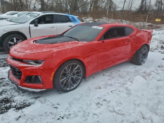 Salvage 2022 Chevrolet Camaro Zl1 in Red