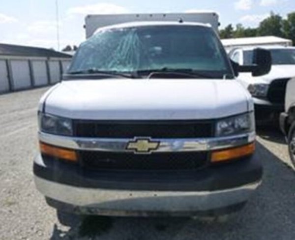 Salvage 2022 Chevrolet Express Titan Armored Van in White