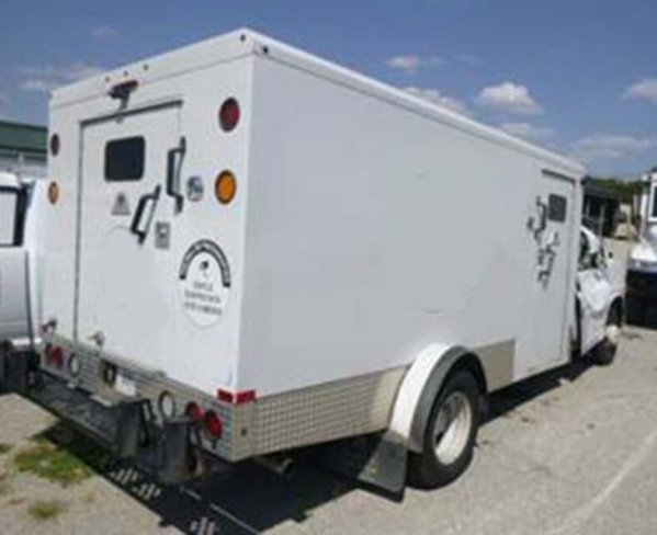 Salvage 2022 Chevrolet Express Titan Armored Van in White