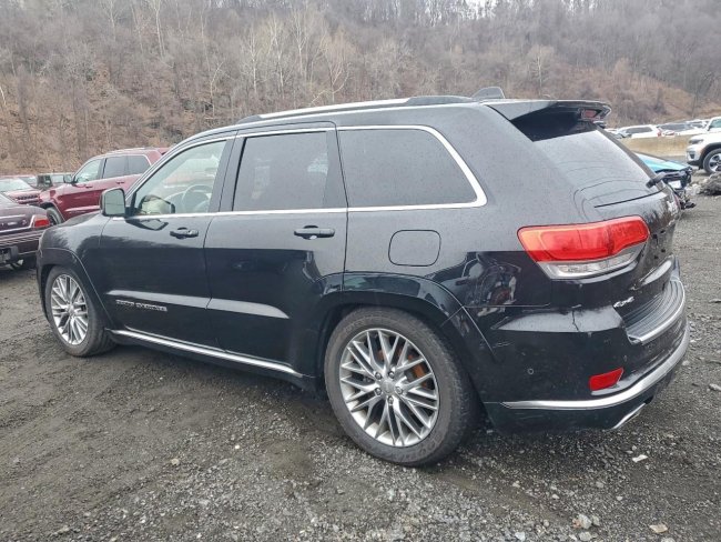 Salvage 2017 Jeep Grand Cherokee Summit in Black