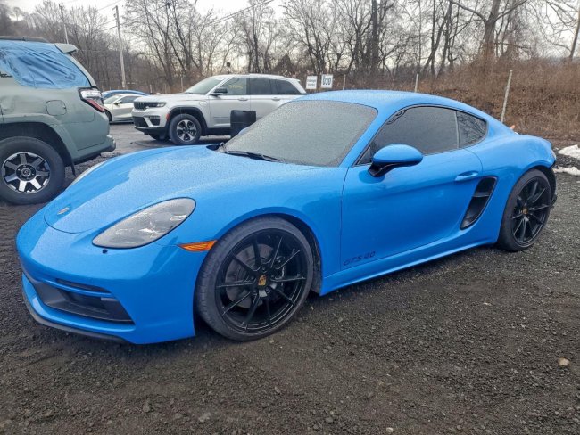 Salvage 2024 Porsche 718 Cayman Gts in Blue
