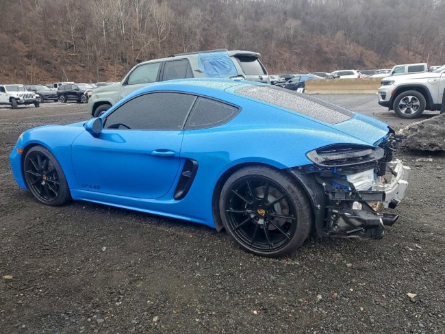 Salvage 2024 Porsche 718 Cayman Gts in Blue