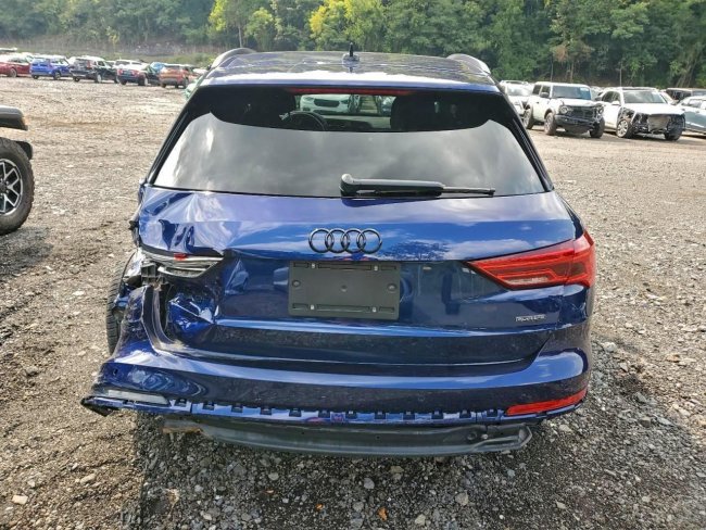 Salvage 2025 Audi Q3 Premium S Line 45 in Blue