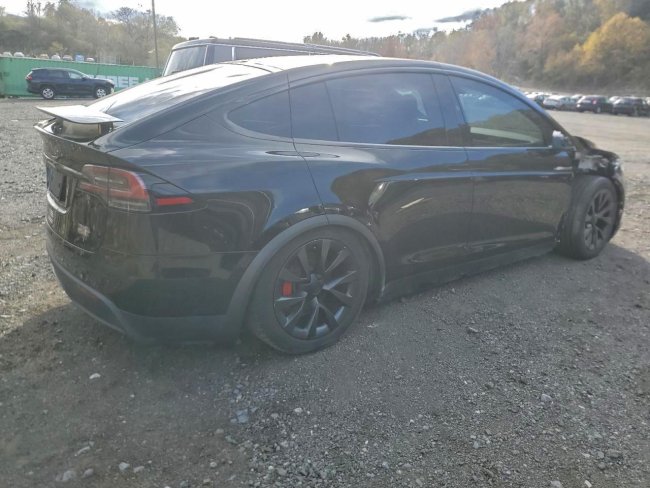 Salvage 2023 Tesla Model X Plaid in Black