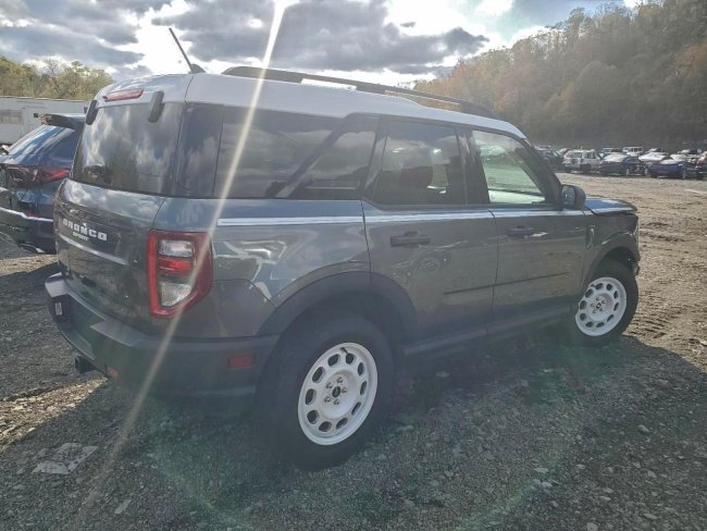 Salvage 2024 Ford Bronco Sport Heritage in Gray