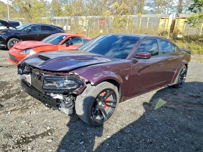Salvage 2022 Dodge Charger Hellcat in Purple