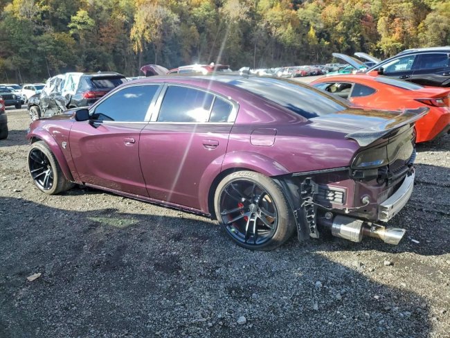 Salvage 2022 Dodge Charger Hellcat in Purple