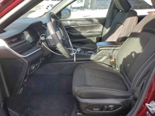 Salvage 2025 Jeep Grand Cherokee L  in Burgundy