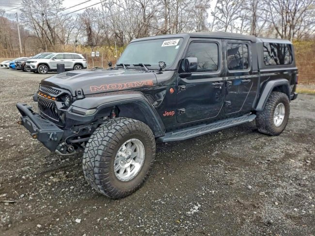 Salvage 2022 Jeep Gladiator Mojave in Black