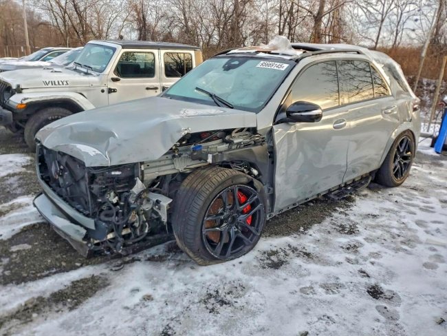 Salvage 2024 Mercedes-benz Gle 63 S 4matic Amg in Gray