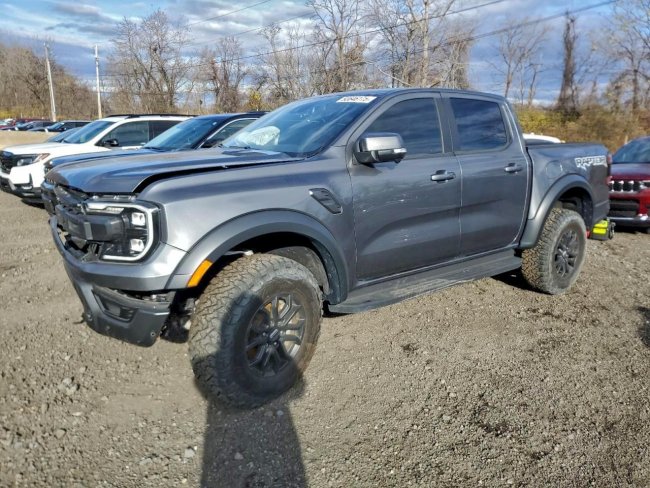 Salvage 2024 Ford Ranger Raptor in Gray