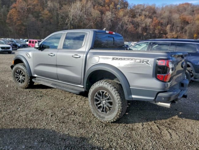Salvage 2024 Ford Ranger Raptor in Gray