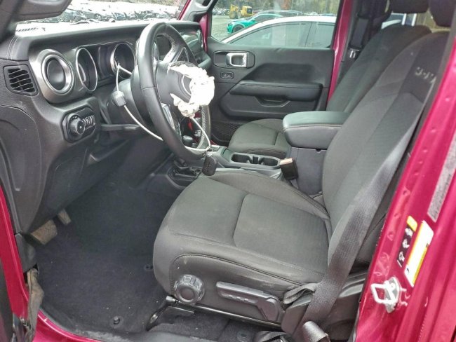 Salvage 2021 Jeep Wrangler Unlimited Sahara in Pink