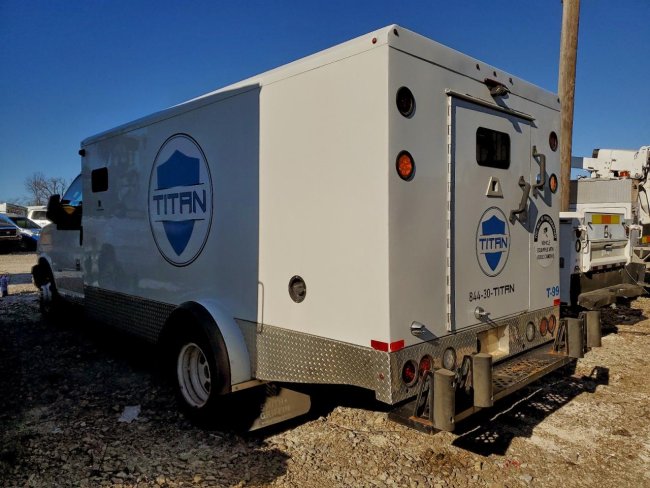 Salvage 2022 Chevrolet Express Titan Armored Van in White