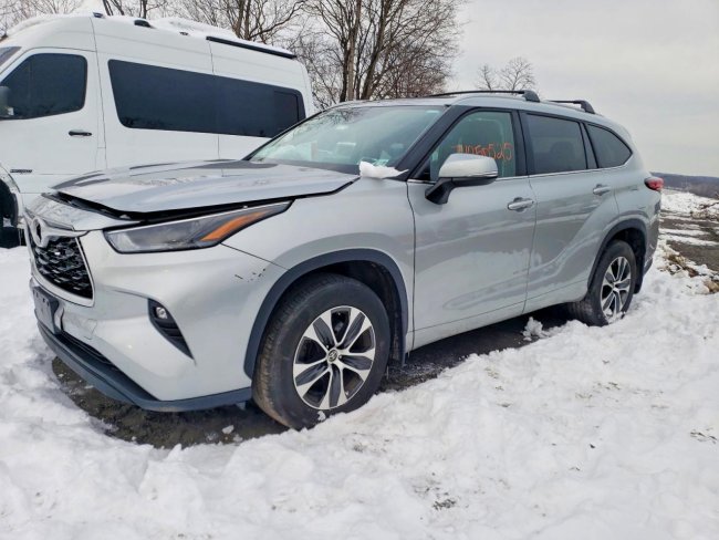 Salvage 2023 Toyota Highlander Xle in Gray