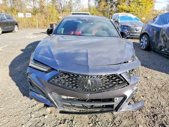 Salvage 2022 Acura Tlx Tech A in Gray