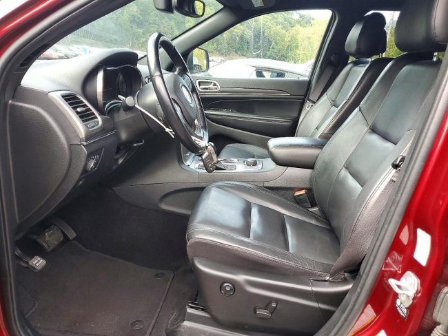 Salvage 2022 Jeep Grand Cherokee Limited in Burgundy