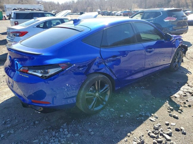 Salvage 2025 Acura Integra A-spec Tech in Blue